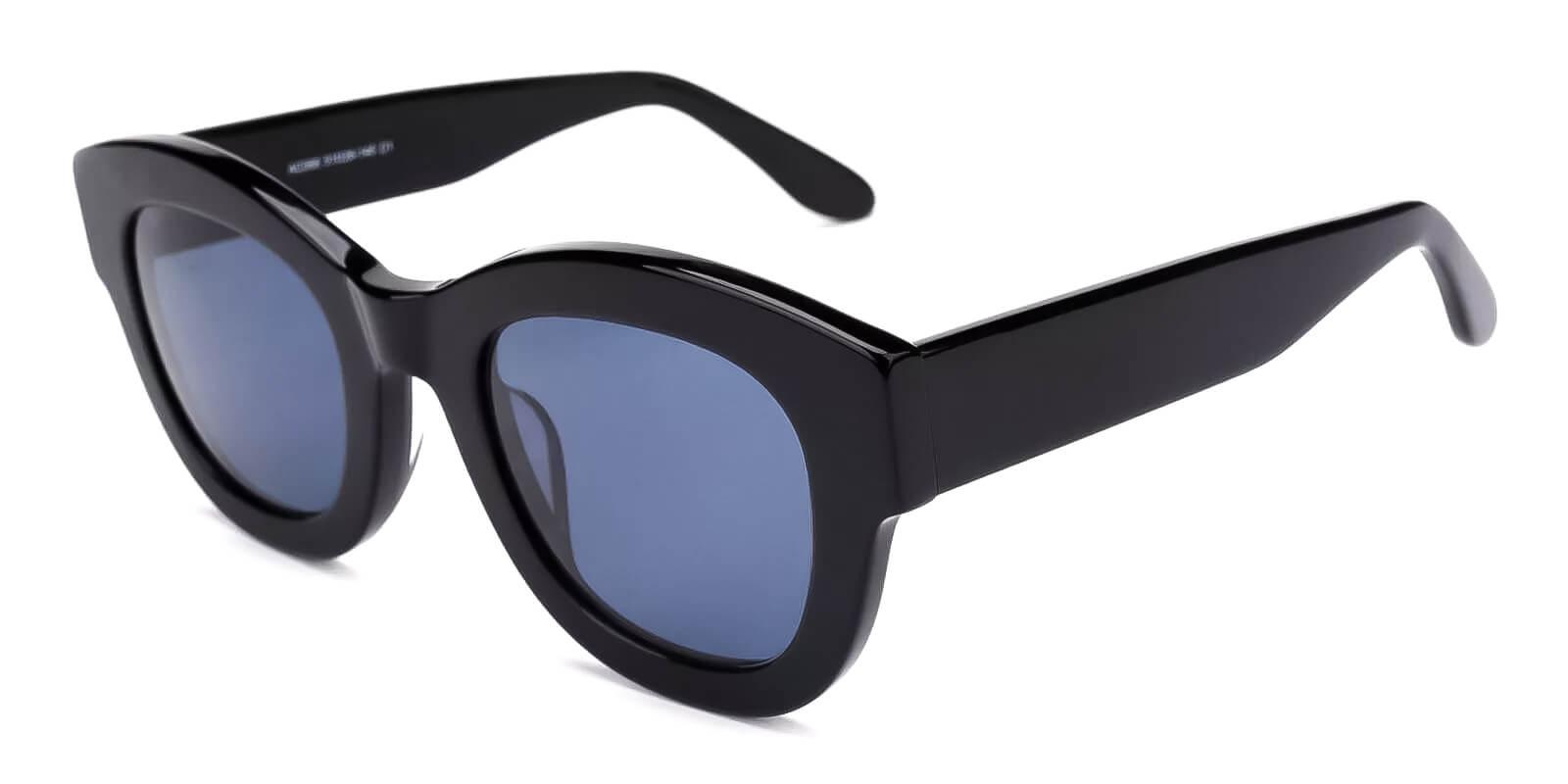 Meridian Black Acetate Fashion , Sunglasses , UniversalBridgeFit Frames from ABBE Glasses