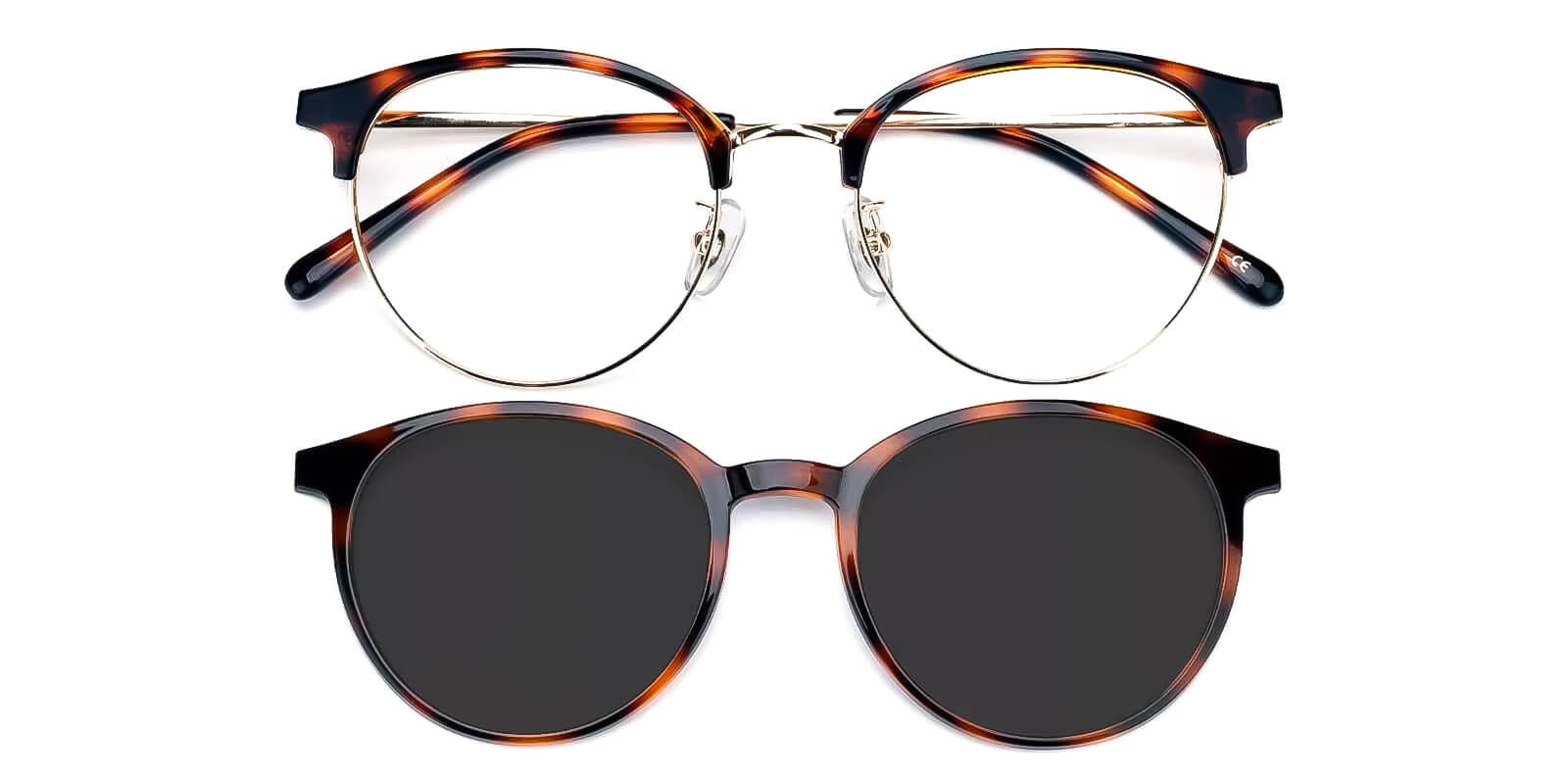 Similar Tortoise Metal Eyeglasses , Fashion , NosePads Frames from ABBE Glasses