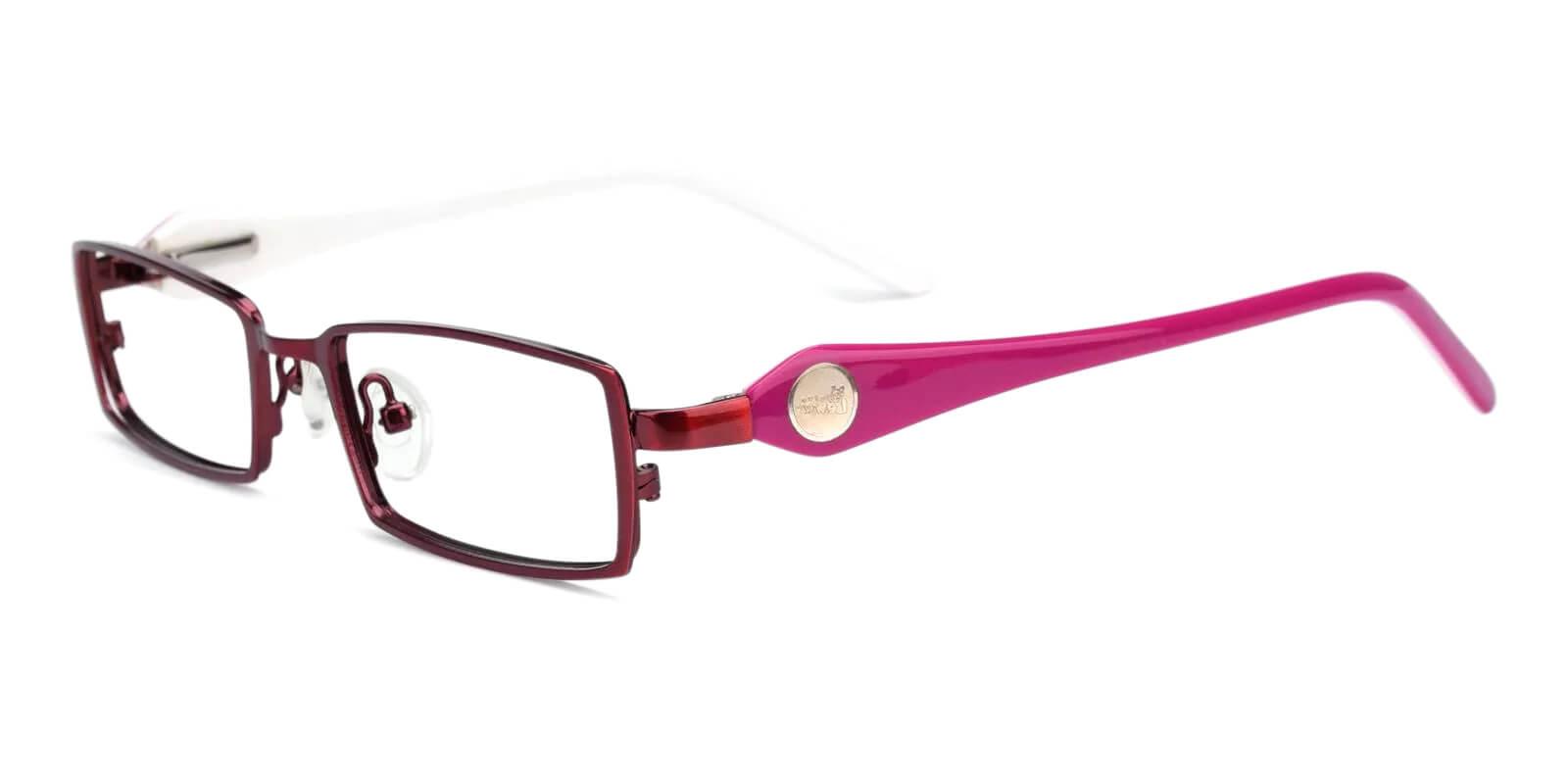 Kids-Selena Red Metal Eyeglasses , Fashion , SpringHinges , NosePads Frames from ABBE Glasses
