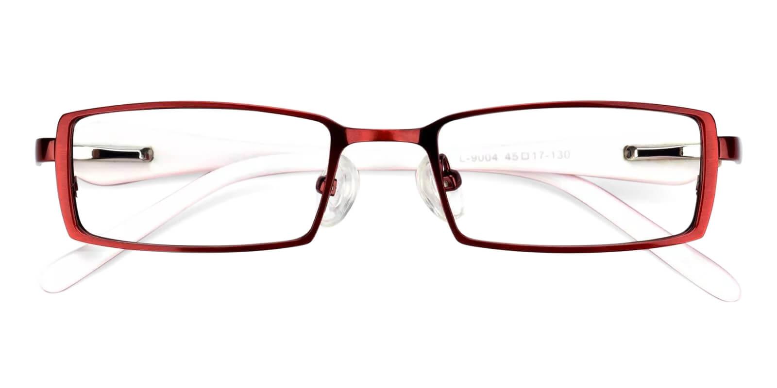 Kids-Selena Red Metal Eyeglasses , Fashion , SpringHinges , NosePads Frames from ABBE Glasses