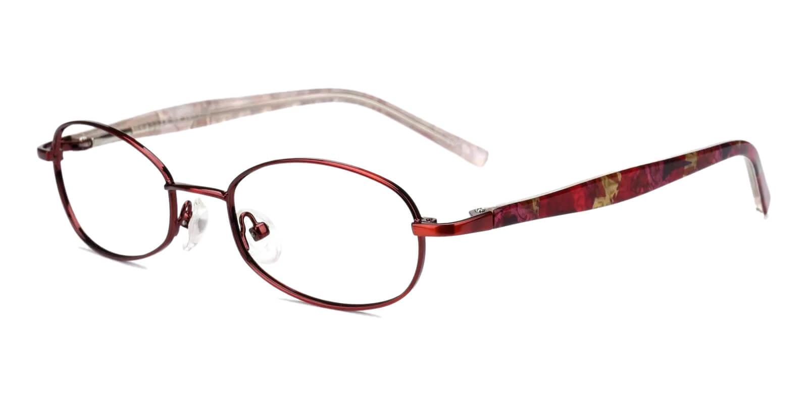 Kids-Dexter Red Metal Eyeglasses , Fashion , NosePads , SpringHinges Frames from ABBE Glasses