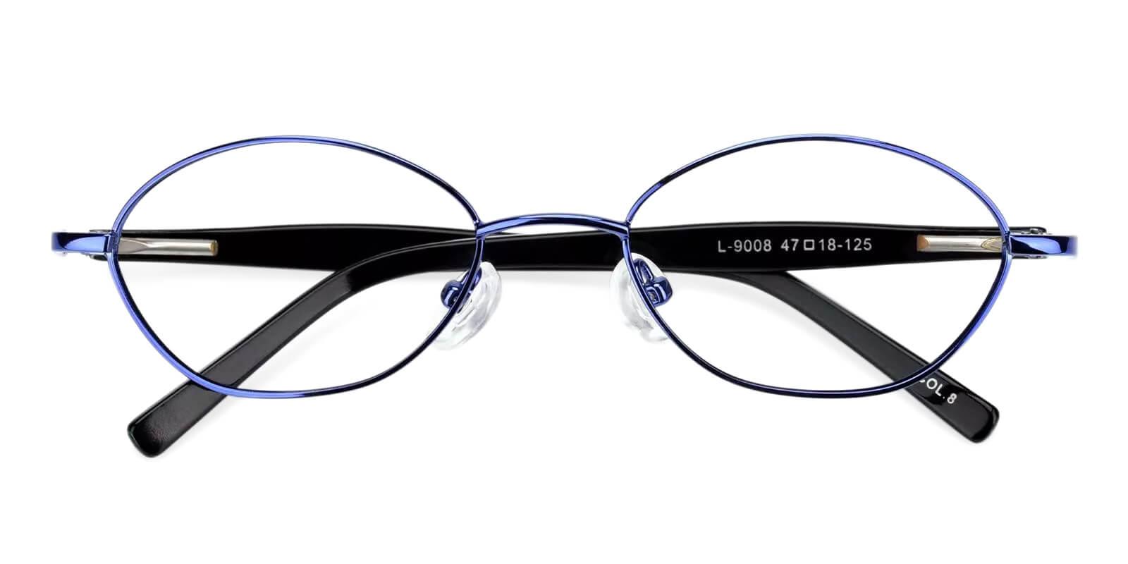 Kids-Priscilla Blue Metal Eyeglasses , Fashion , NosePads , SpringHinges Frames from ABBE Glasses