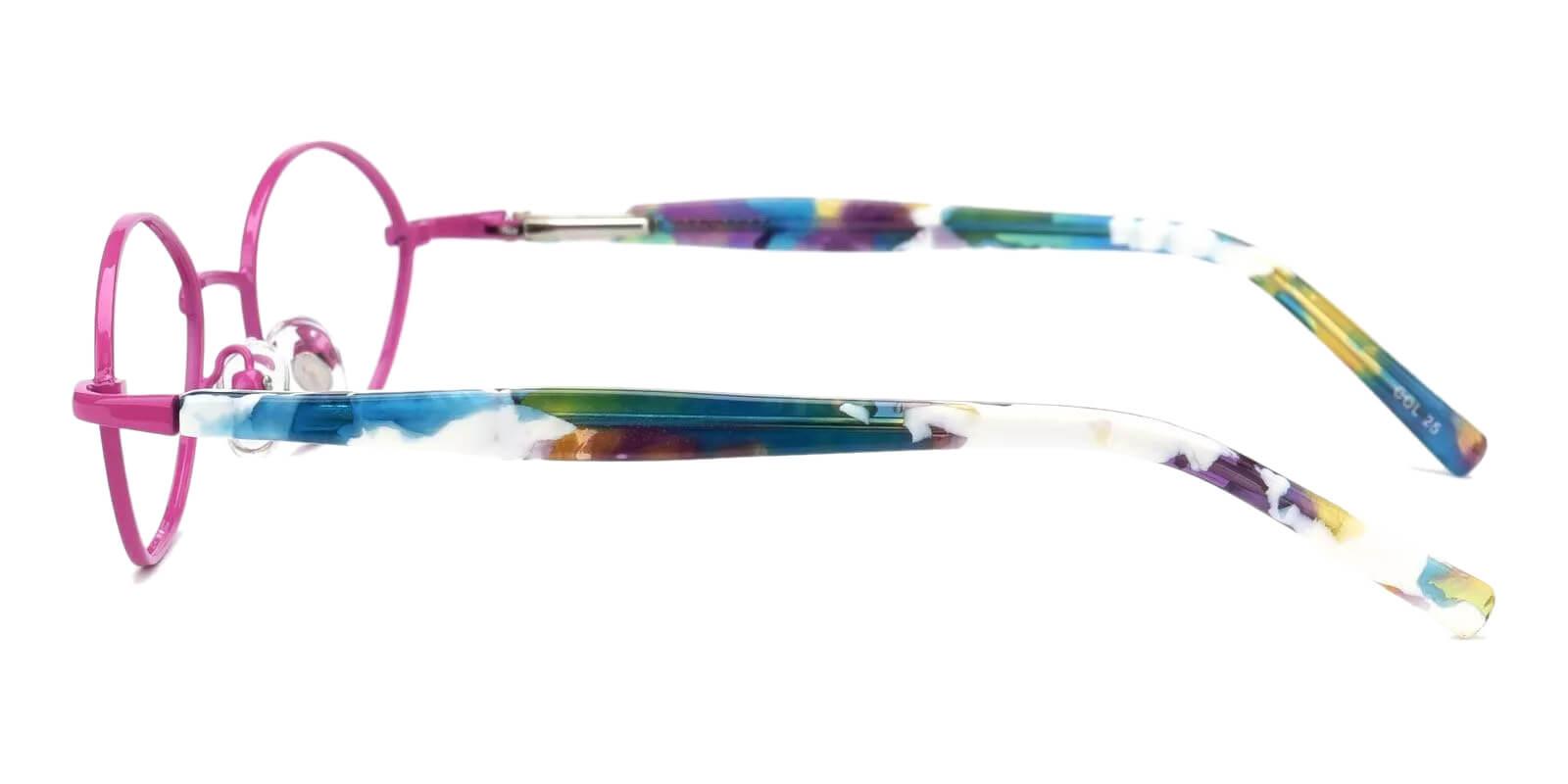 Kids-Priscilla Purple Metal Eyeglasses , Fashion , SpringHinges , NosePads Frames from ABBE Glasses