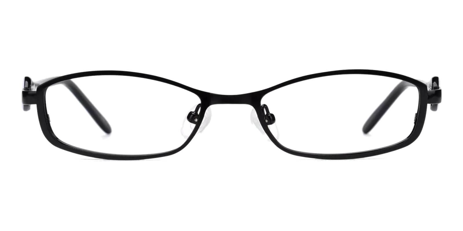 Kids-Caspar Black Metal Eyeglasses , Fashion , SpringHinges , NosePads Frames from ABBE Glasses