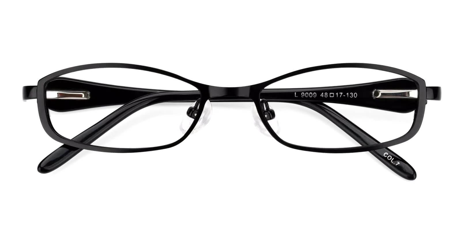 Kids-Caspar Black Metal Eyeglasses , Fashion , NosePads , SpringHinges Frames from ABBE Glasses