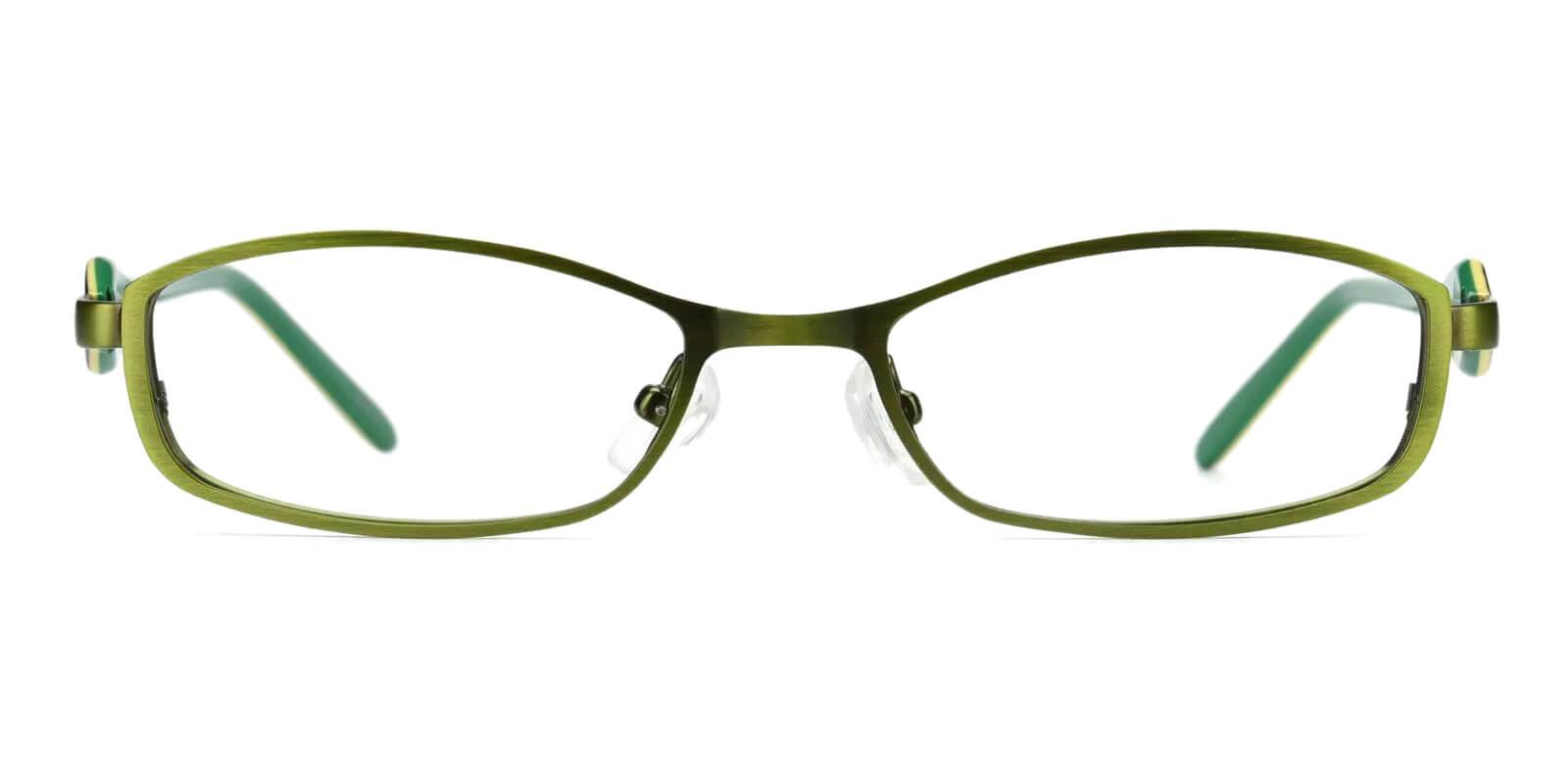 Kids-Caspar Green Metal Eyeglasses , Fashion , SpringHinges , NosePads Frames from ABBE Glasses