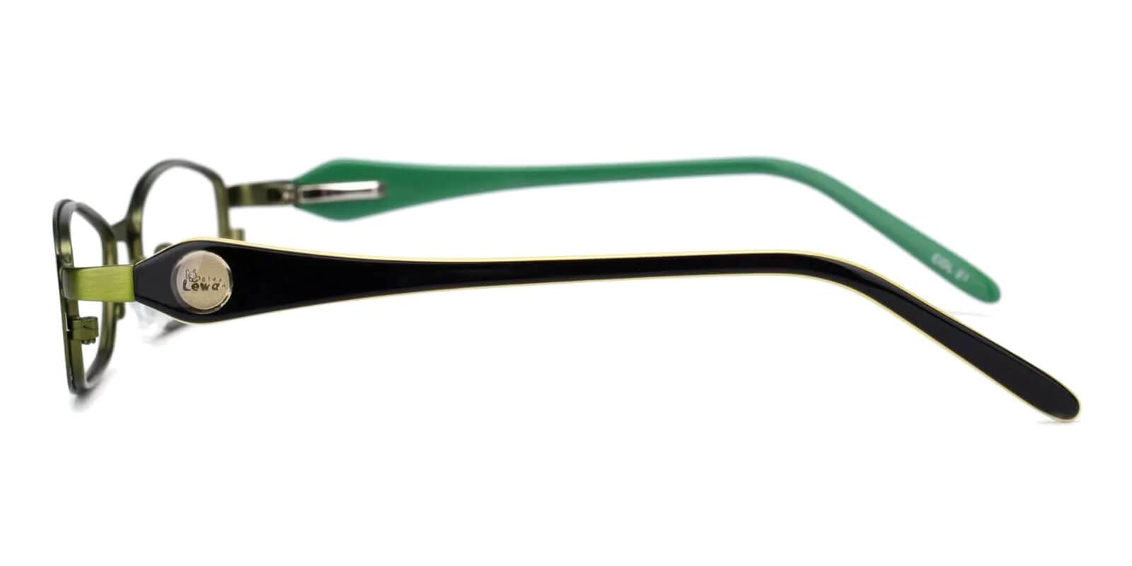Kids-Caspar Green Metal Eyeglasses , Fashion , SpringHinges , NosePads Frames from ABBE Glasses