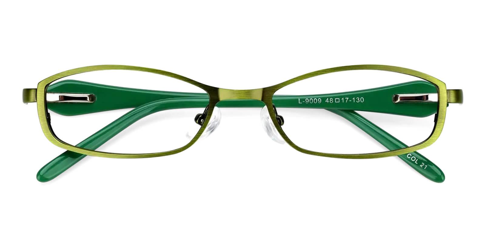 Kids-Caspar Green Metal Eyeglasses , Fashion , SpringHinges , NosePads Frames from ABBE Glasses