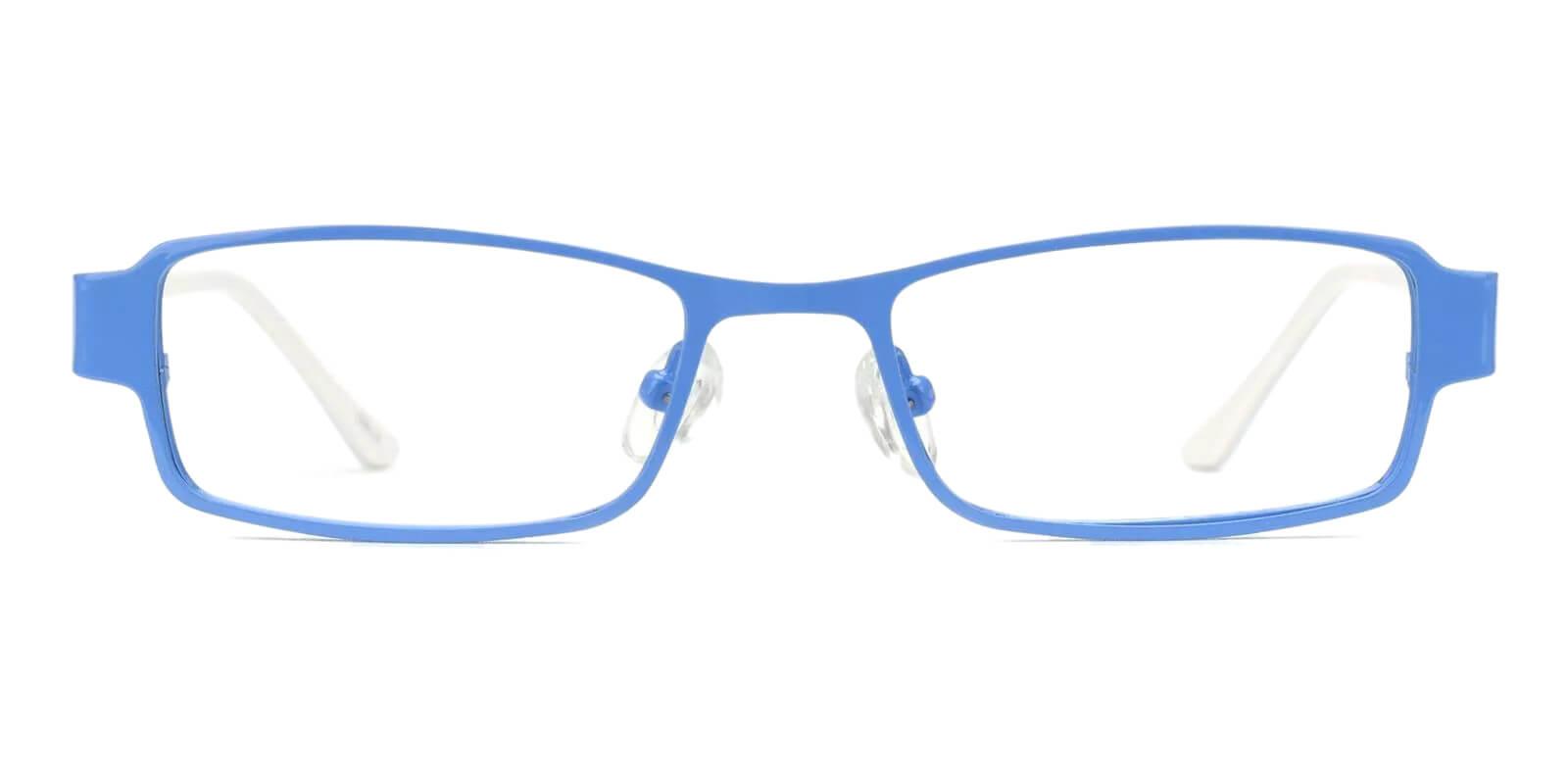 Kids-Alberta Blue Metal Eyeglasses , Fashion , NosePads Frames from ABBE Glasses
