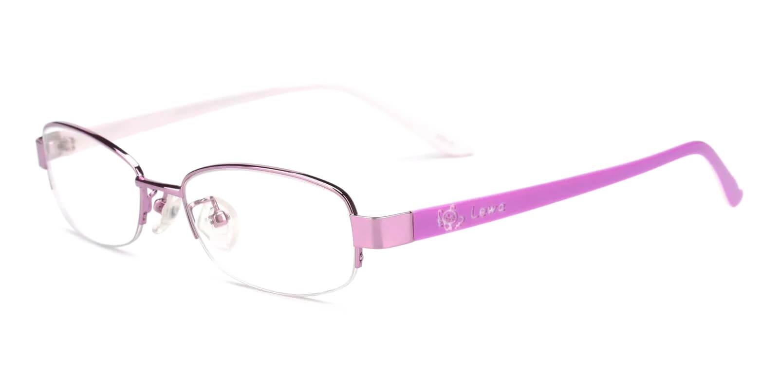 Kids-Charmaine Purple Metal Eyeglasses , Fashion , NosePads Frames from ABBE Glasses