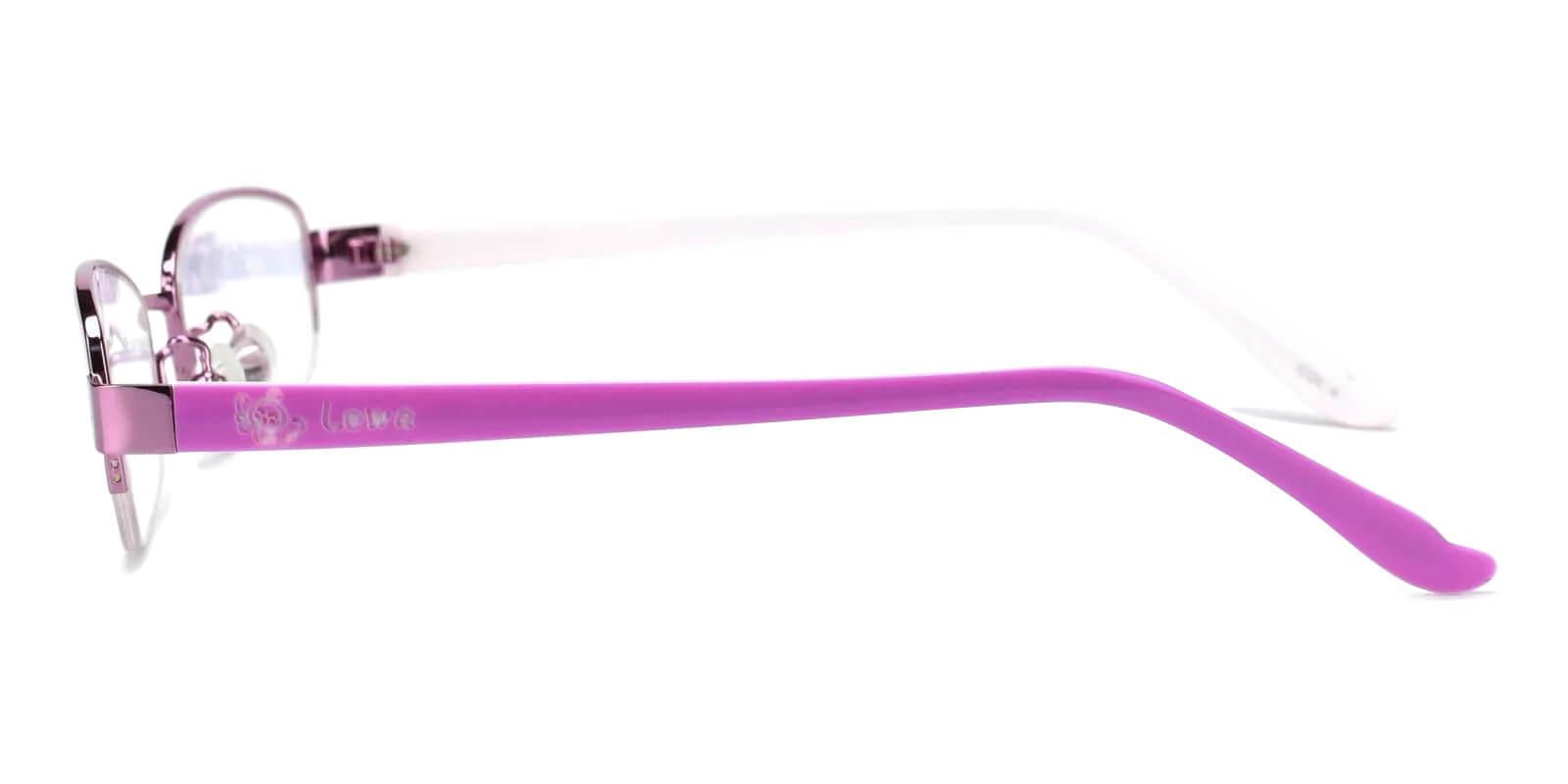 Kids-Charmaine Purple Metal Eyeglasses , Fashion , NosePads Frames from ABBE Glasses