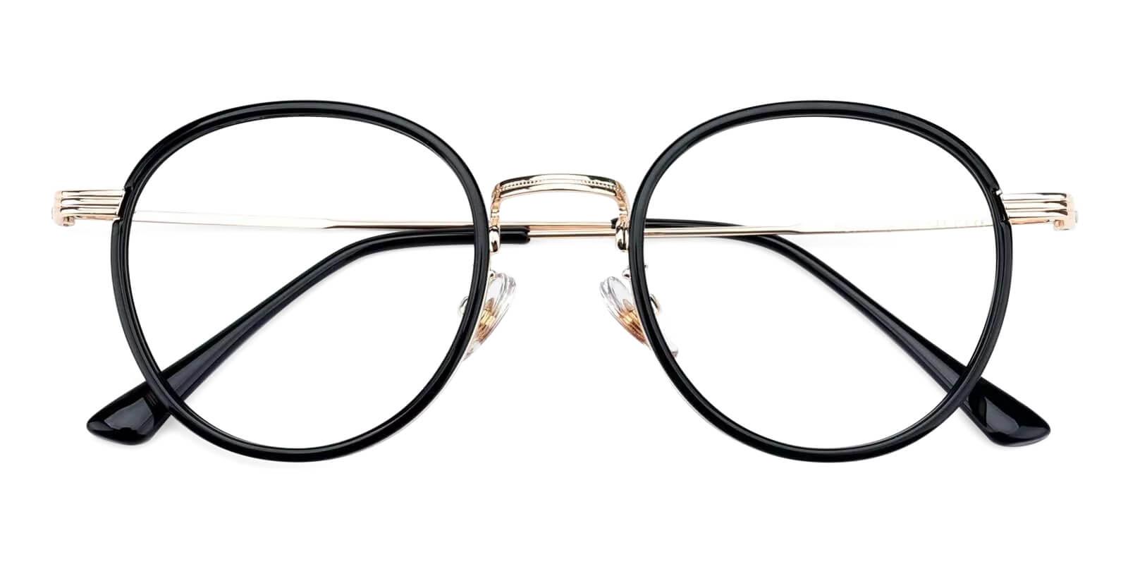 Quennell Black Metal Eyeglasses , Fashion , NosePads Frames from ABBE Glasses