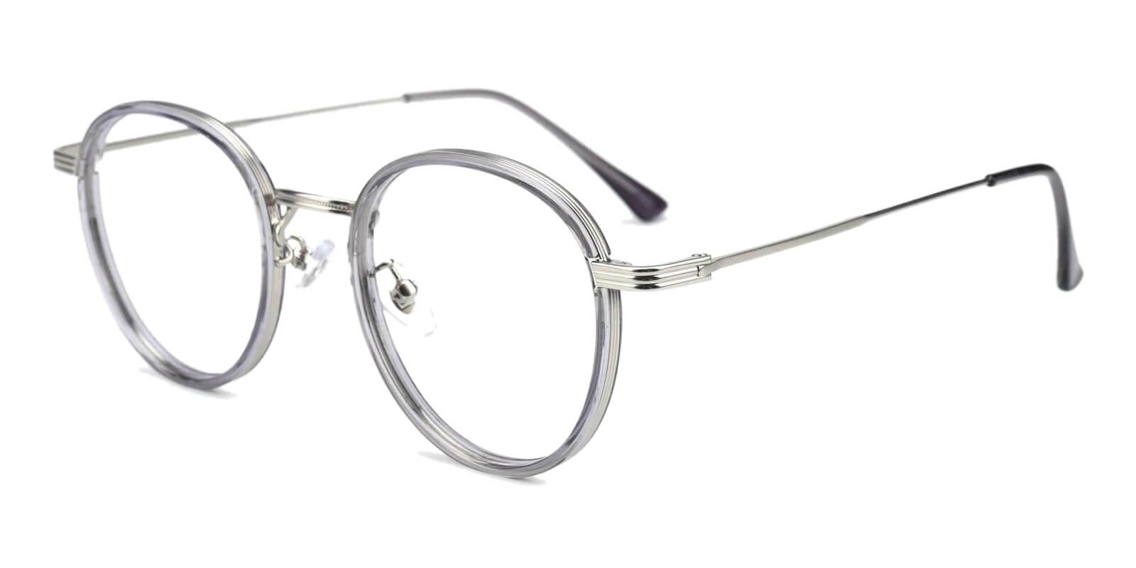 Quennell Gray Metal Eyeglasses , Fashion , NosePads Frames from ABBE Glasses