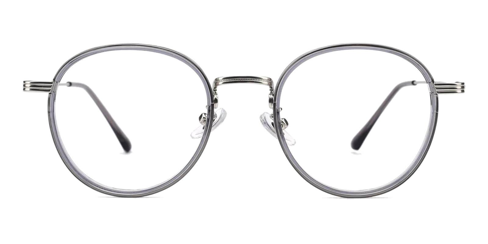 Quennell Gray Metal Eyeglasses , Fashion , NosePads Frames from ABBE Glasses
