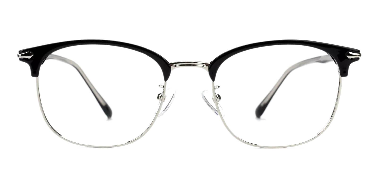 Tristan Black Metal Eyeglasses , Fashion , NosePads Frames from ABBE Glasses
