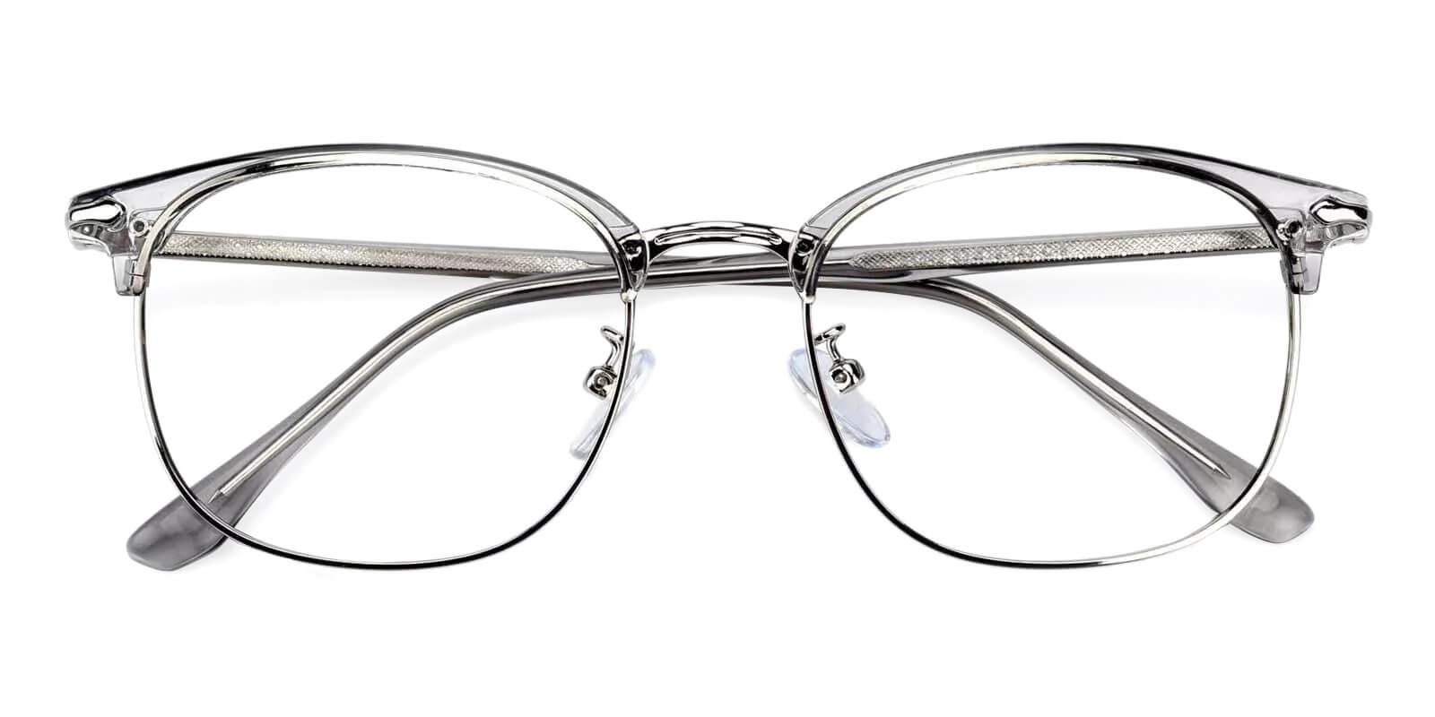 Tristan Gray Metal Eyeglasses , Fashion , NosePads Frames from ABBE Glasses