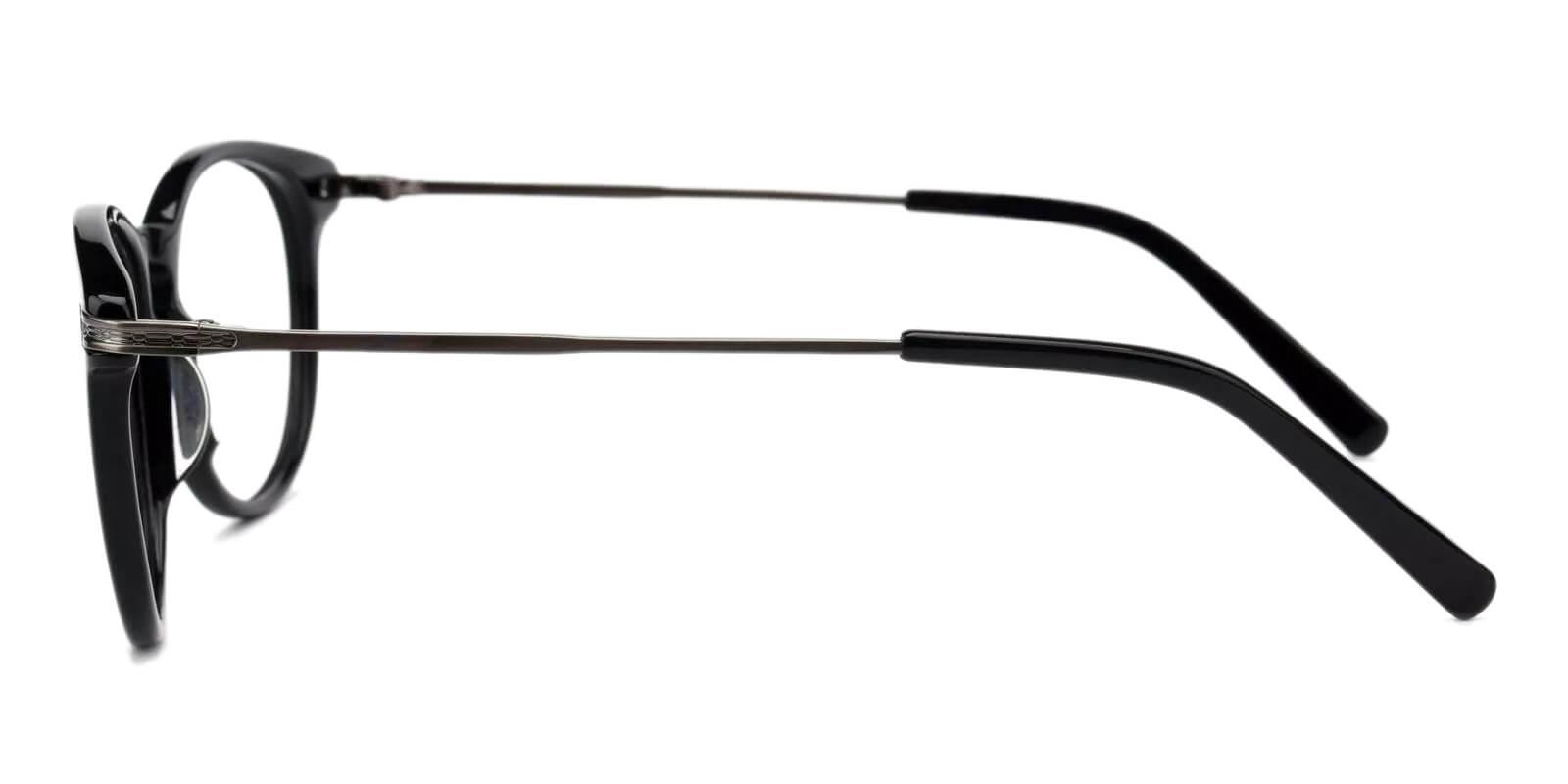 Ophelia Black Metal Eyeglasses , Fashion , UniversalBridgeFit Frames from ABBE Glasses