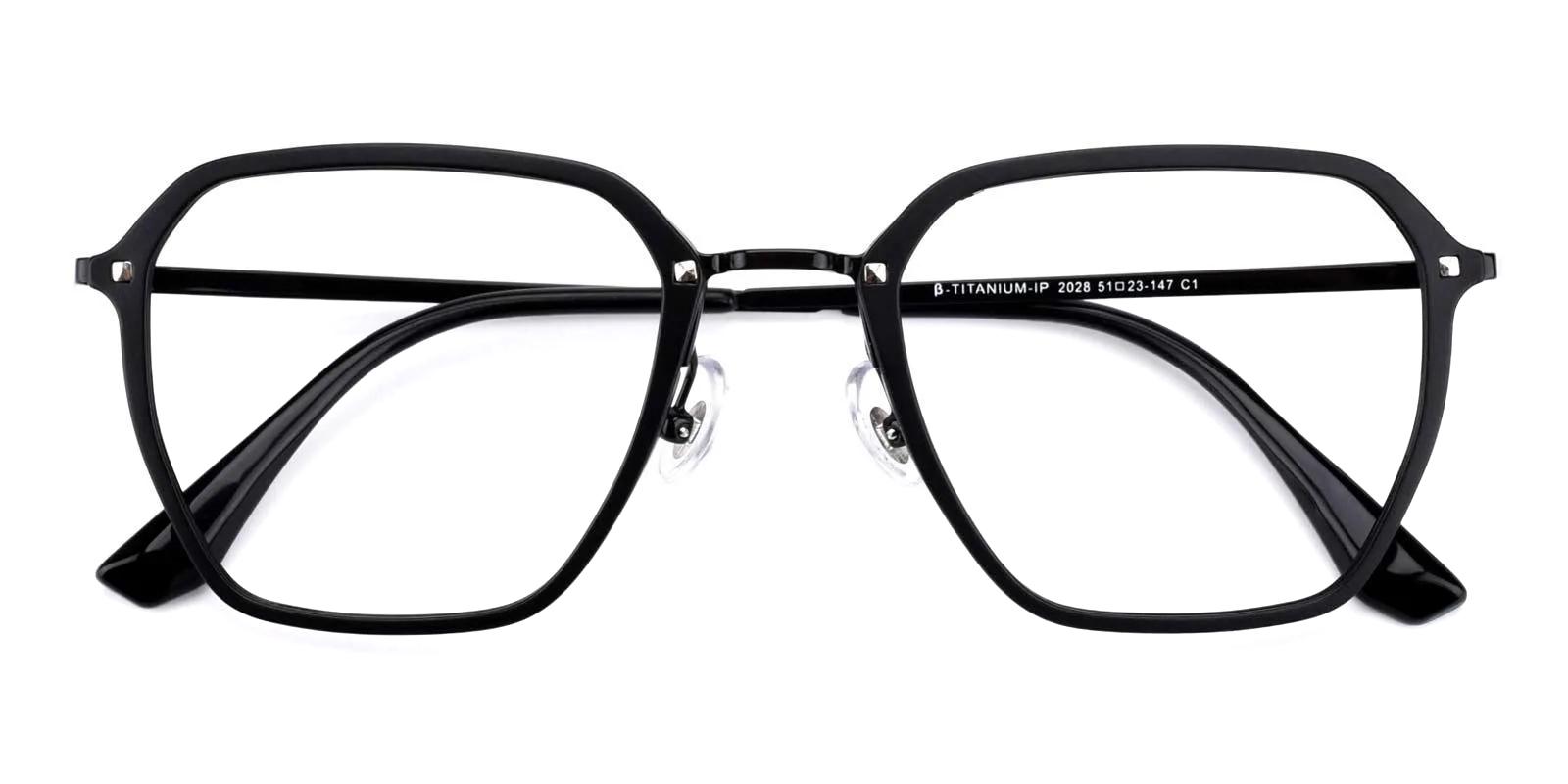 Plos Black Titanium , TR Eyeglasses , NosePads Frames from ABBE Glasses
