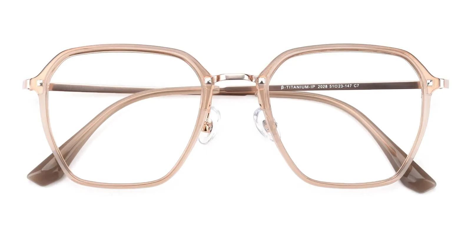 Plos Brown Titanium , TR Eyeglasses , NosePads Frames from ABBE Glasses