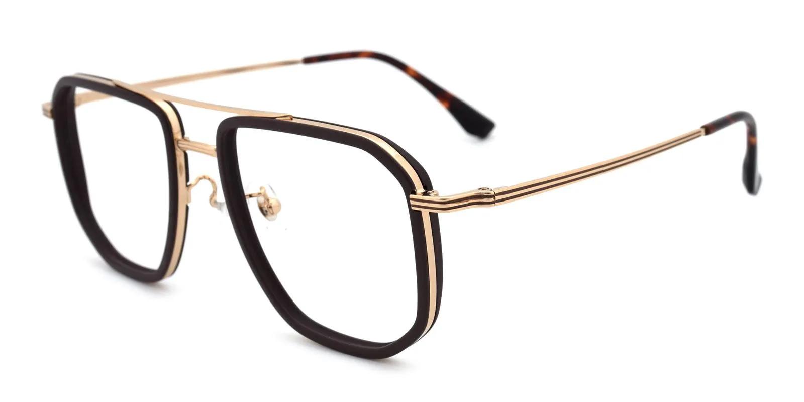 Doxoine Brown Titanium , TR Eyeglasses , NosePads Frames from ABBE Glasses