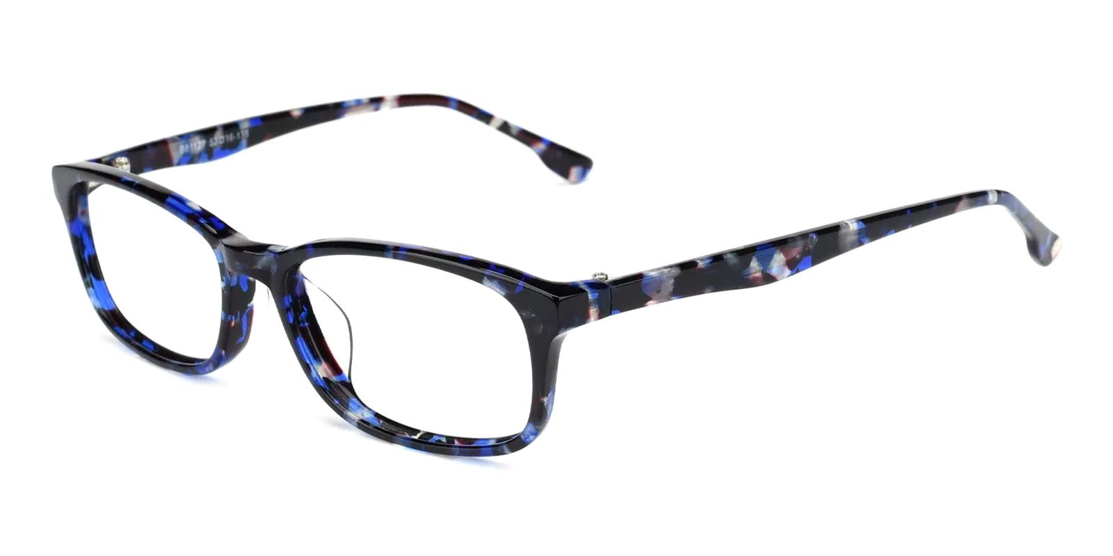 Tendant Blue Acetate Eyeglasses , UniversalBridgeFit Frames from ABBE Glasses