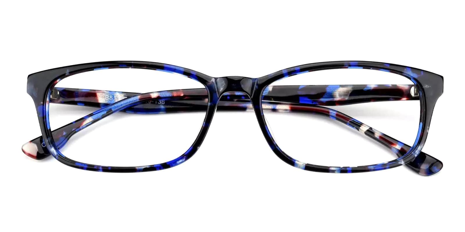 Tendant Blue Acetate Eyeglasses , UniversalBridgeFit Frames from ABBE Glasses