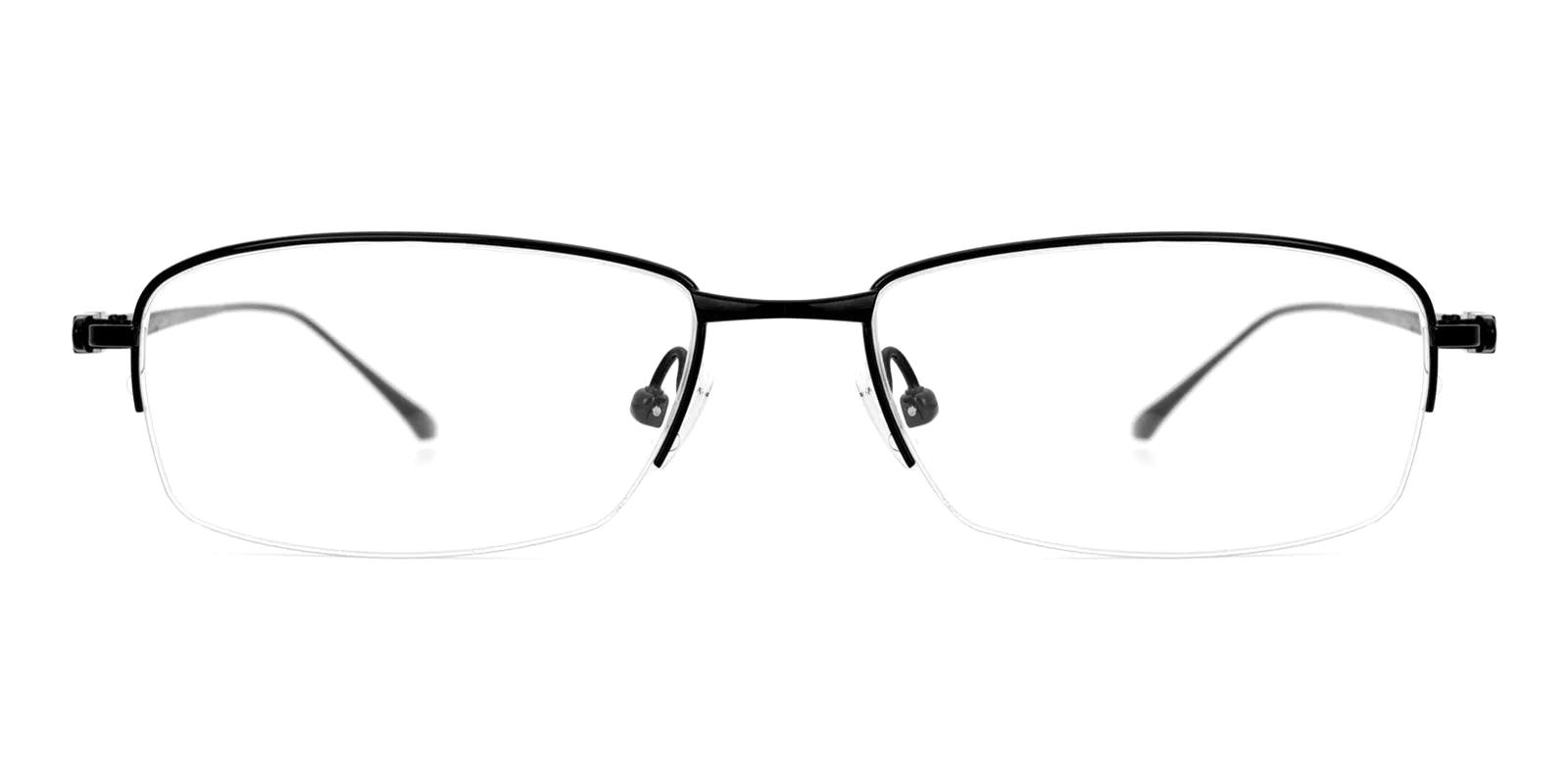 Ploree Black Titanium Eyeglasses , NosePads Frames from ABBE Glasses