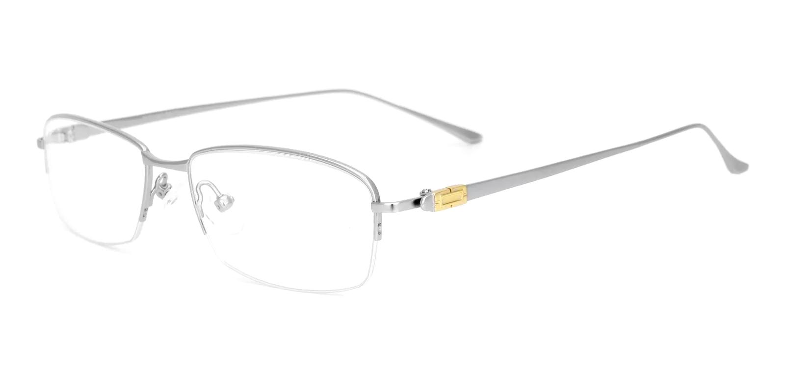 Ploree Silver Titanium Eyeglasses , NosePads Frames from ABBE Glasses