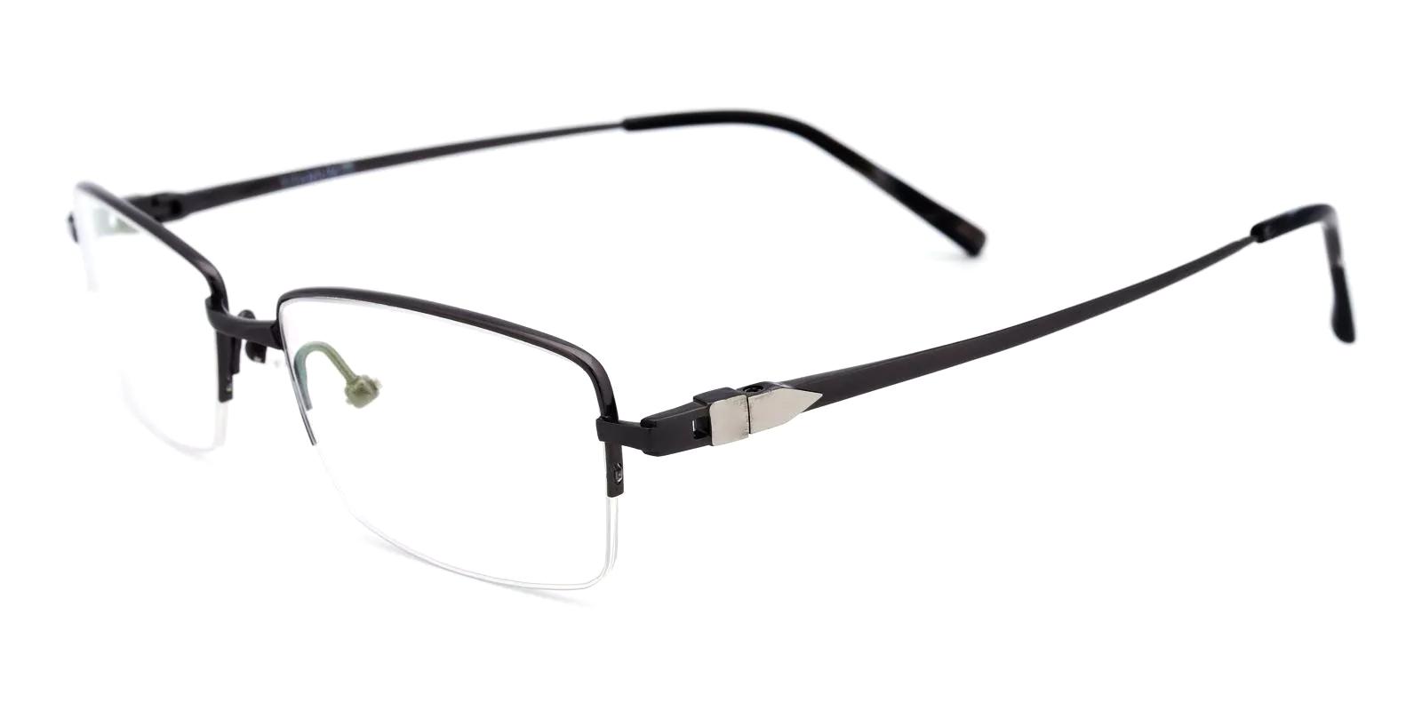 Torsior Black Titanium Eyeglasses , NosePads Frames from ABBE Glasses