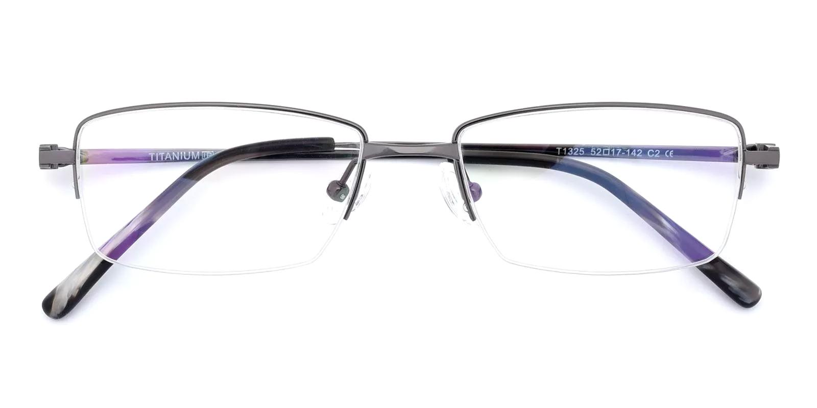 Torsior Gun Titanium Eyeglasses , NosePads Frames from ABBE Glasses