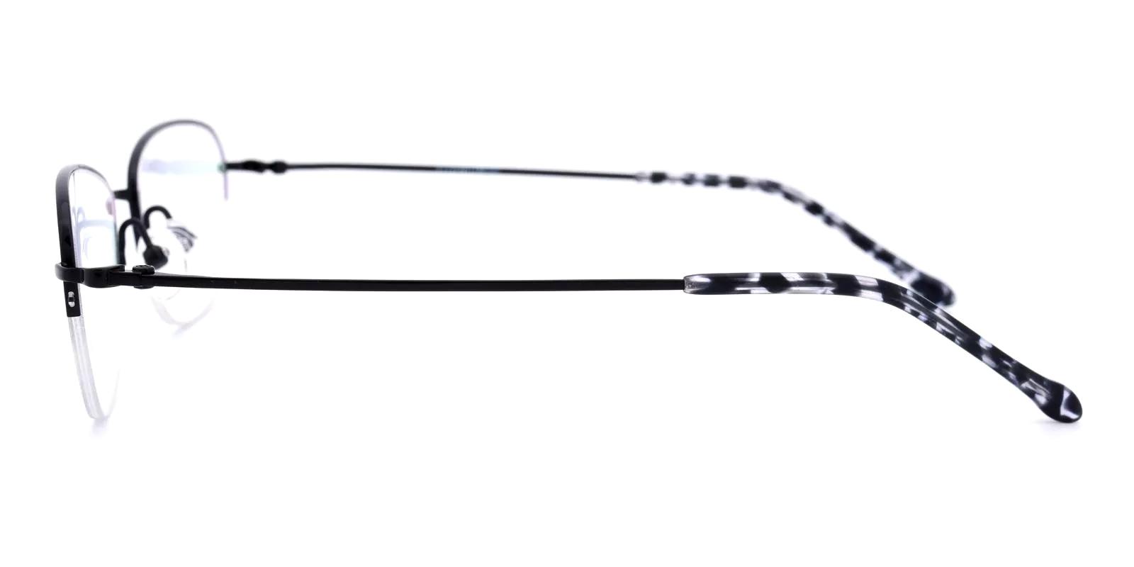 Legsive Black Titanium Eyeglasses , NosePads Frames from ABBE Glasses