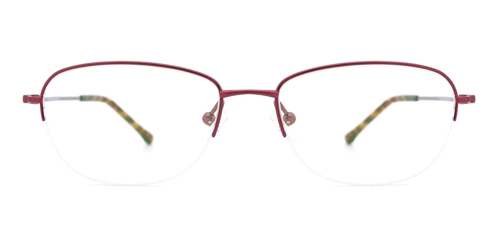 Legsive Red Titanium Eyeglasses , NosePads Frames from ABBE Glasses