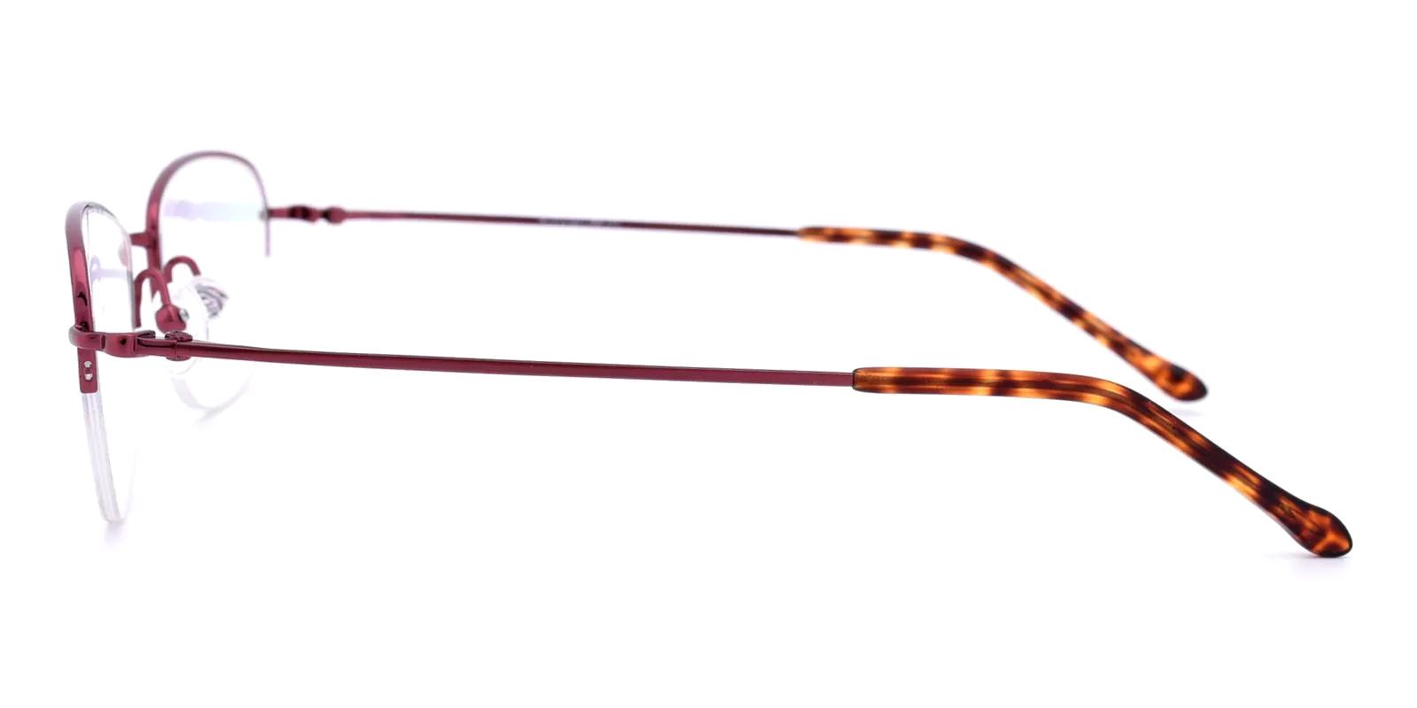 Legsive Red Titanium Eyeglasses , NosePads Frames from ABBE Glasses
