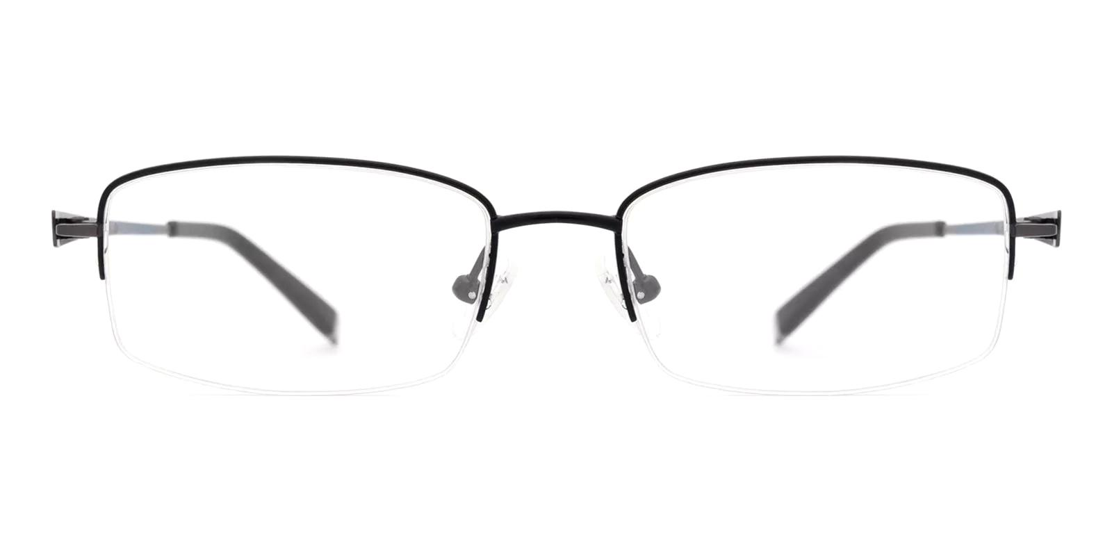 Millen Black Titanium Eyeglasses , NosePads Frames from ABBE Glasses