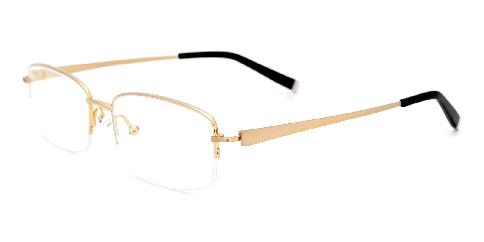 Millen Gold Titanium Eyeglasses , NosePads Frames from ABBE Glasses