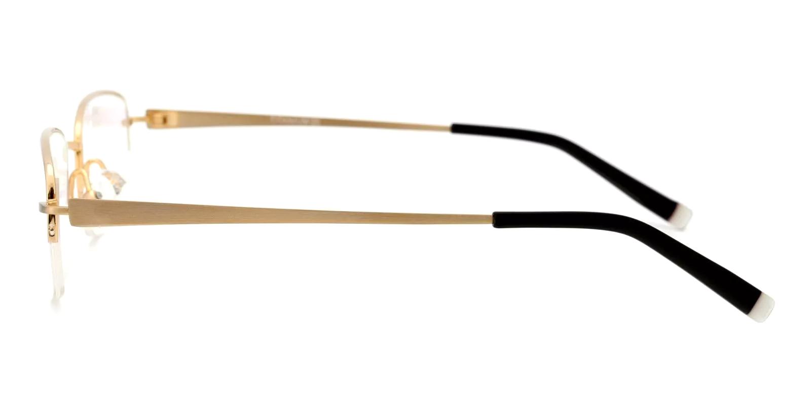 Millen Gold Titanium Eyeglasses , NosePads Frames from ABBE Glasses