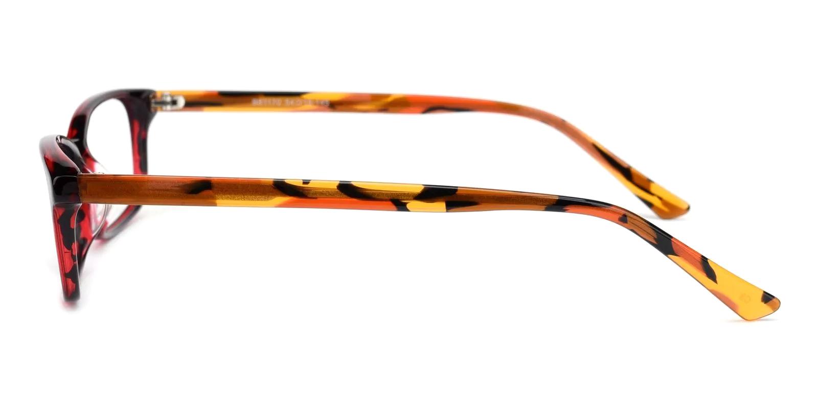 Guyment Red Acetate Eyeglasses , UniversalBridgeFit Frames from ABBE Glasses