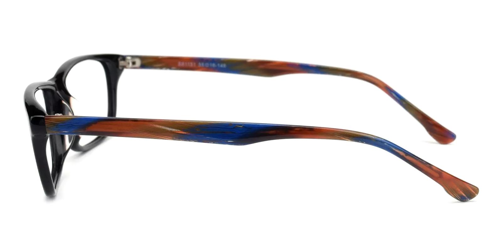 Felin Black Acetate Eyeglasses , UniversalBridgeFit Frames from ABBE Glasses