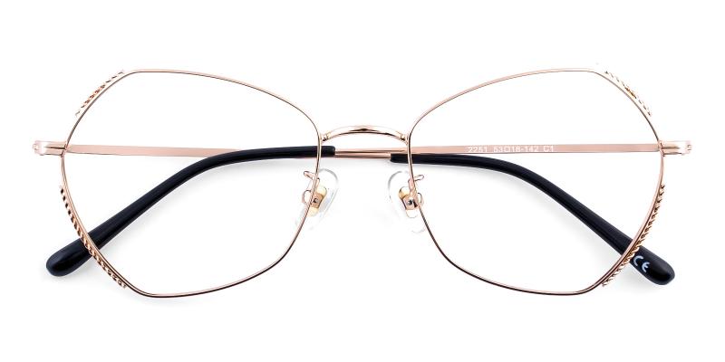 Dontic Rosegold  Frames from ABBE Glasses
