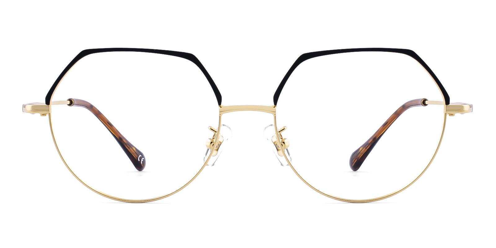 Actie Gold Metal Eyeglasses , NosePads Frames from ABBE Glasses
