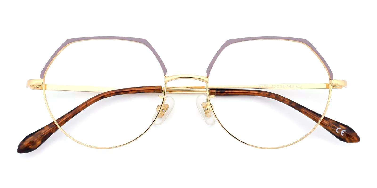 Actie Purple Metal Eyeglasses , NosePads Frames from ABBE Glasses