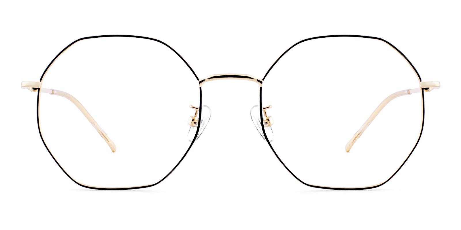 Salieur Gold Metal Eyeglasses , NosePads Frames from ABBE Glasses