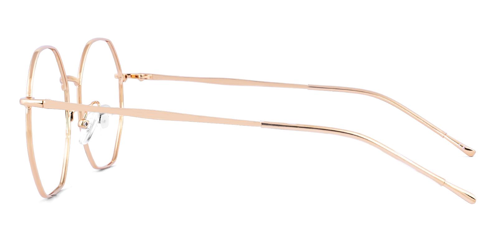 Salieur Rosegold Metal Eyeglasses , NosePads Frames from ABBE Glasses