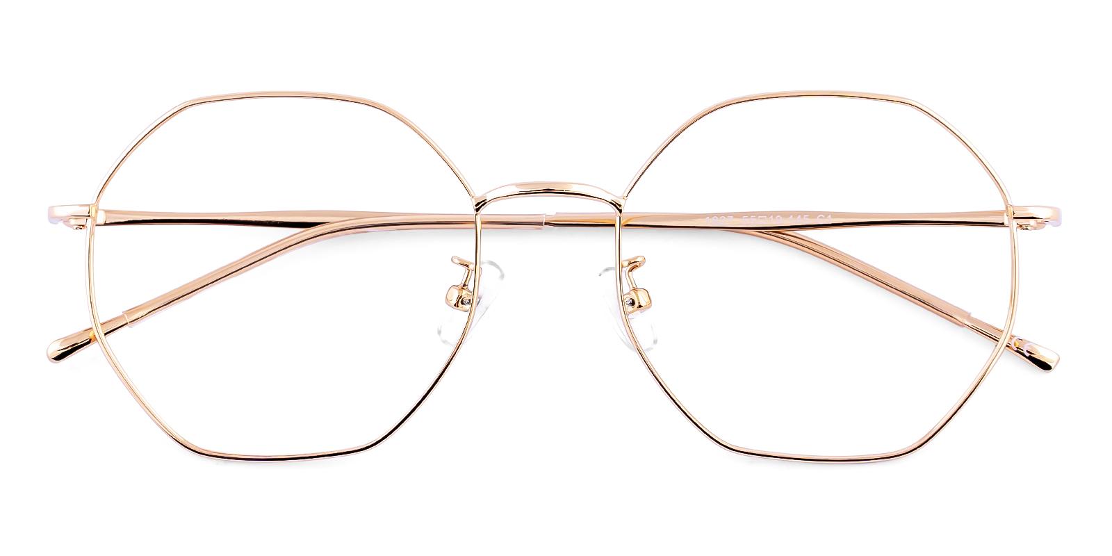 Salieur Rosegold Metal Eyeglasses , NosePads Frames from ABBE Glasses
