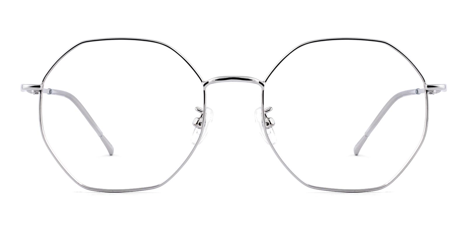 Salieur Silver Metal Eyeglasses , NosePads Frames from ABBE Glasses