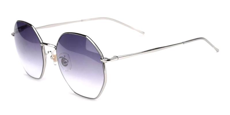 Silver Sarcile - Metal ,Sunglasses