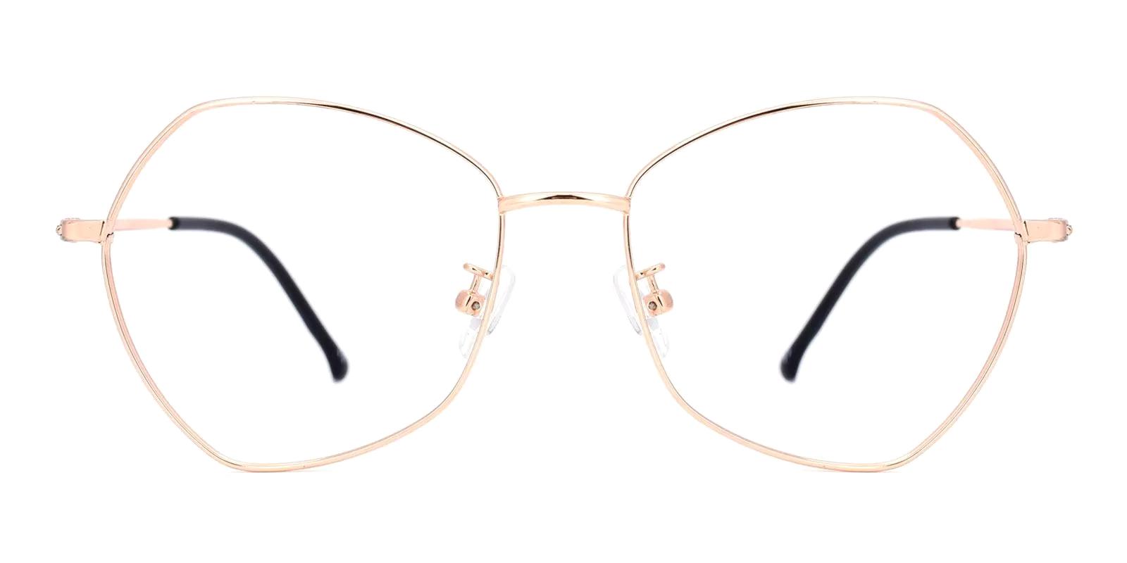 Thellet Rosegold Metal Eyeglasses , NosePads Frames from ABBE Glasses