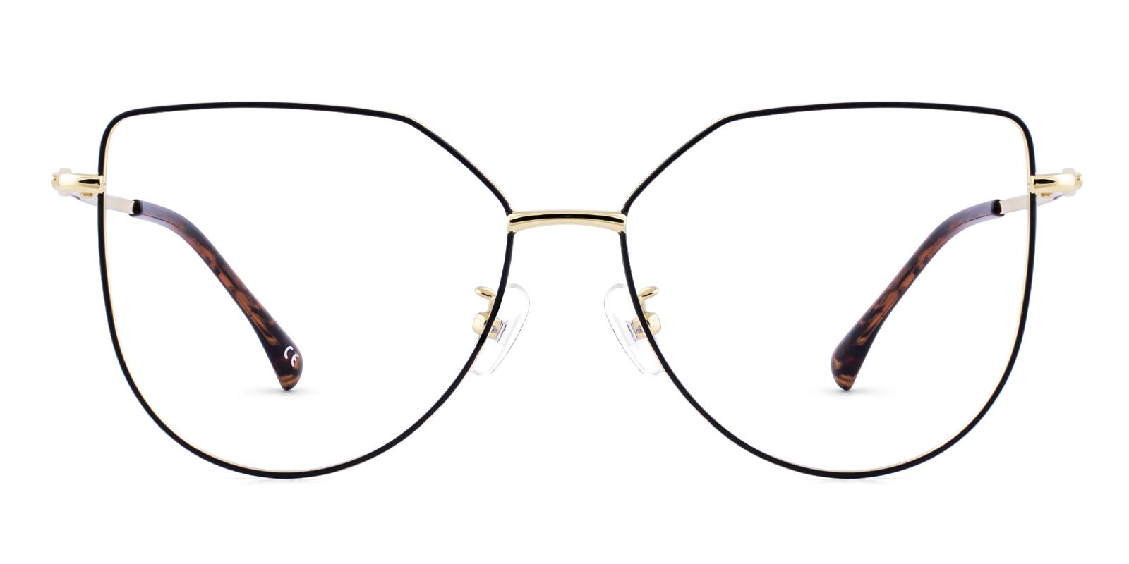 Pastth Gold Metal Eyeglasses , NosePads Frames from ABBE Glasses
