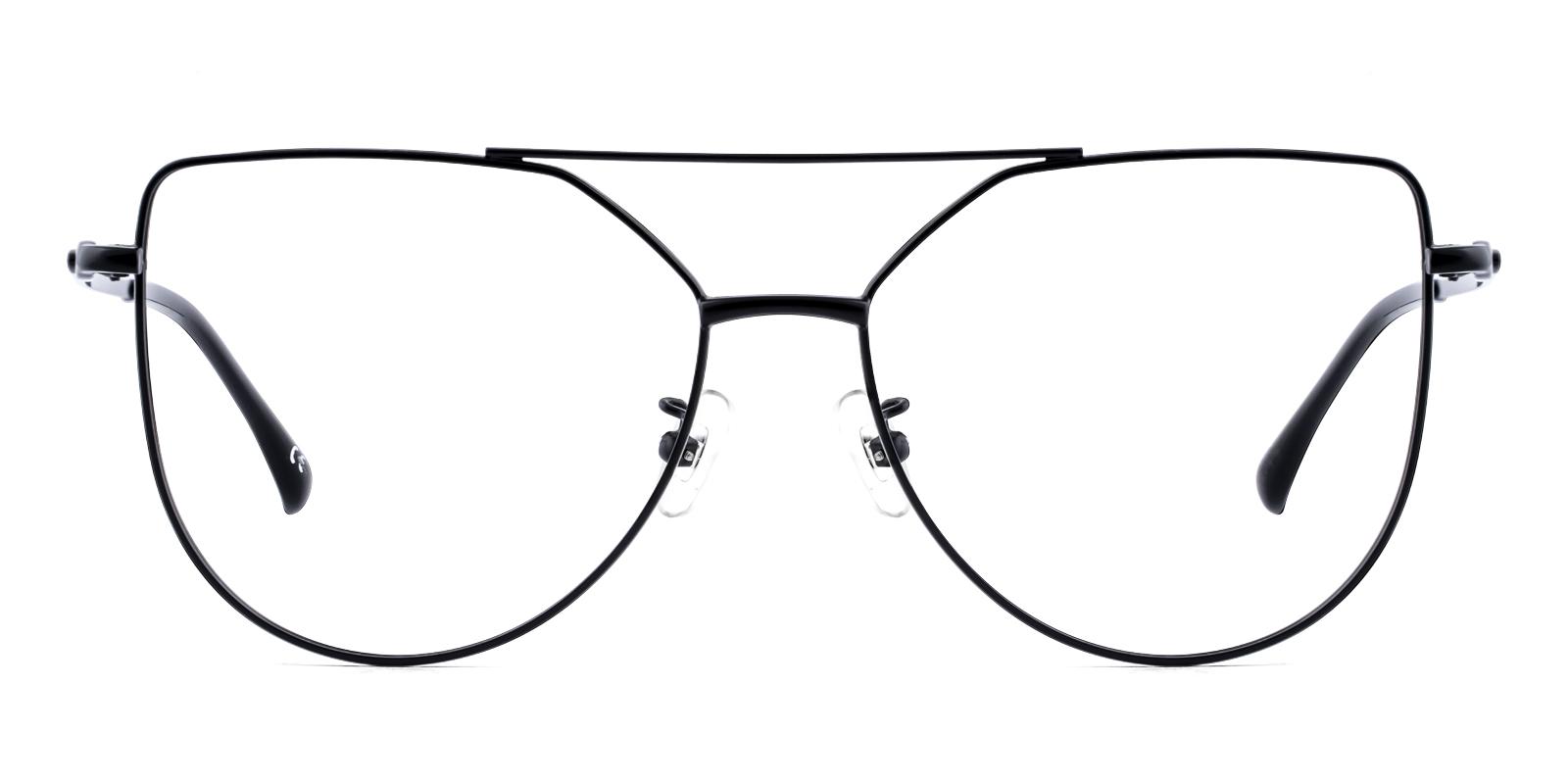 Opoit Black Metal Eyeglasses , NosePads Frames from ABBE Glasses