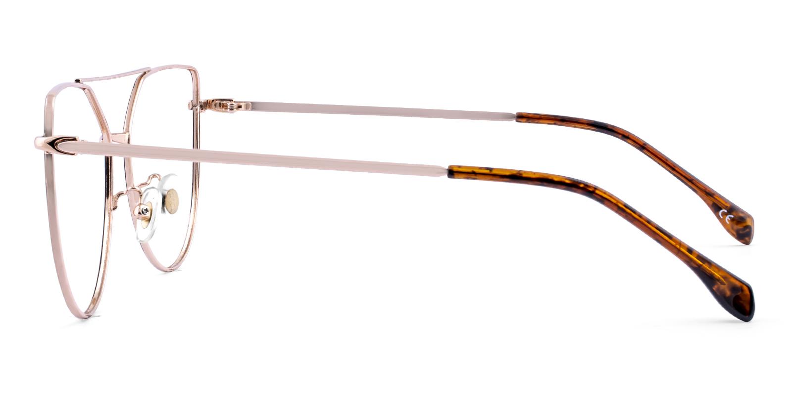 Opoit Gold Metal Eyeglasses , NosePads Frames from ABBE Glasses